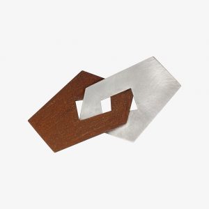 INTERLOCKING TWO TONE Brooch