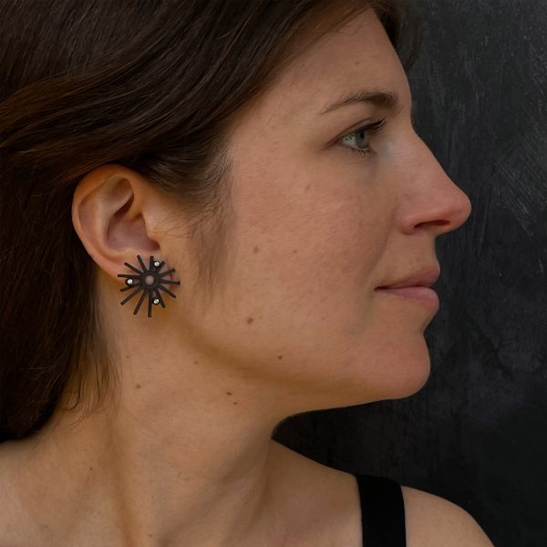 BLACK SUN Earrings