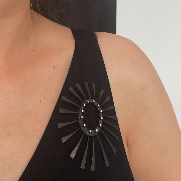 BLACK SUN Brooch