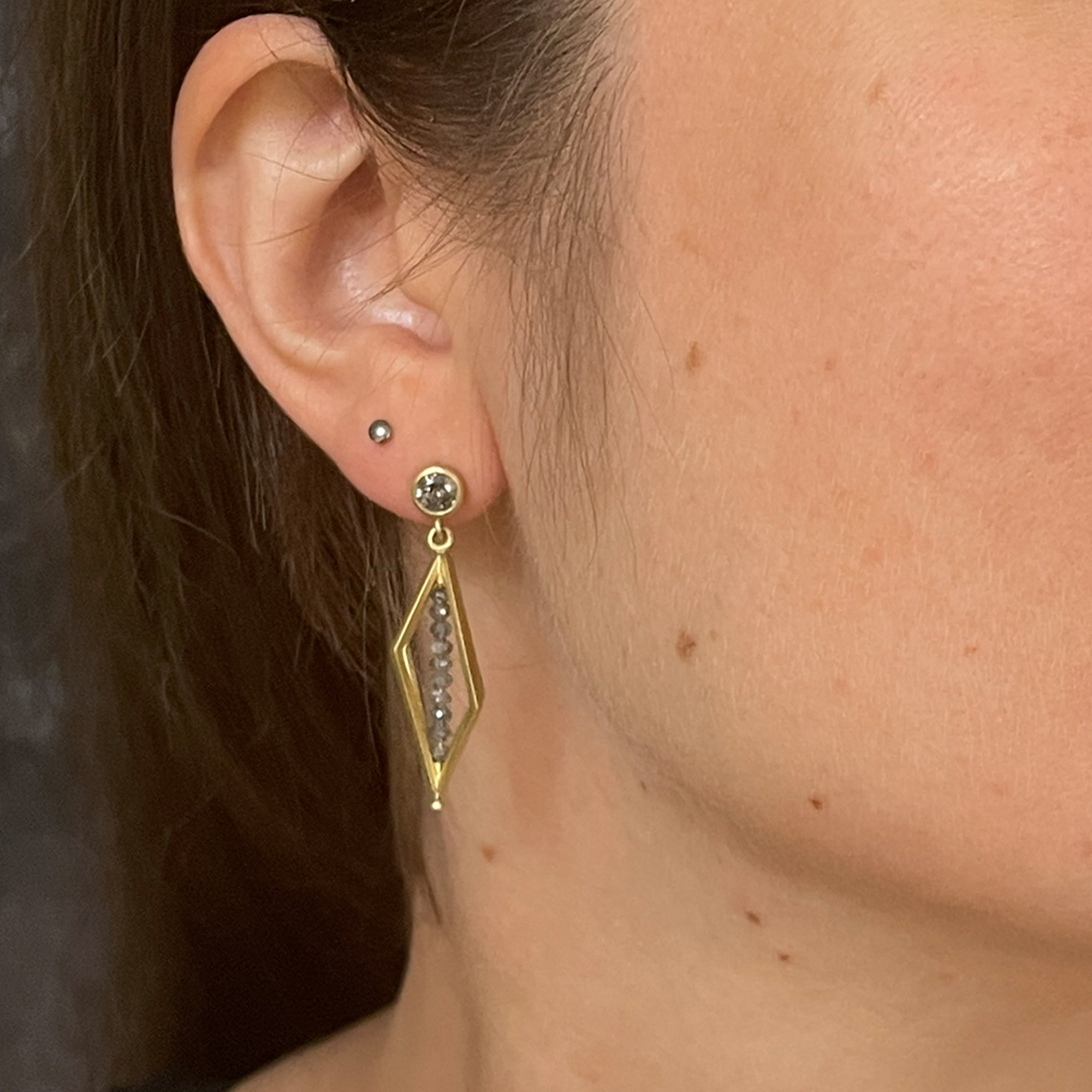 CAGED DIAMOND Earrings
