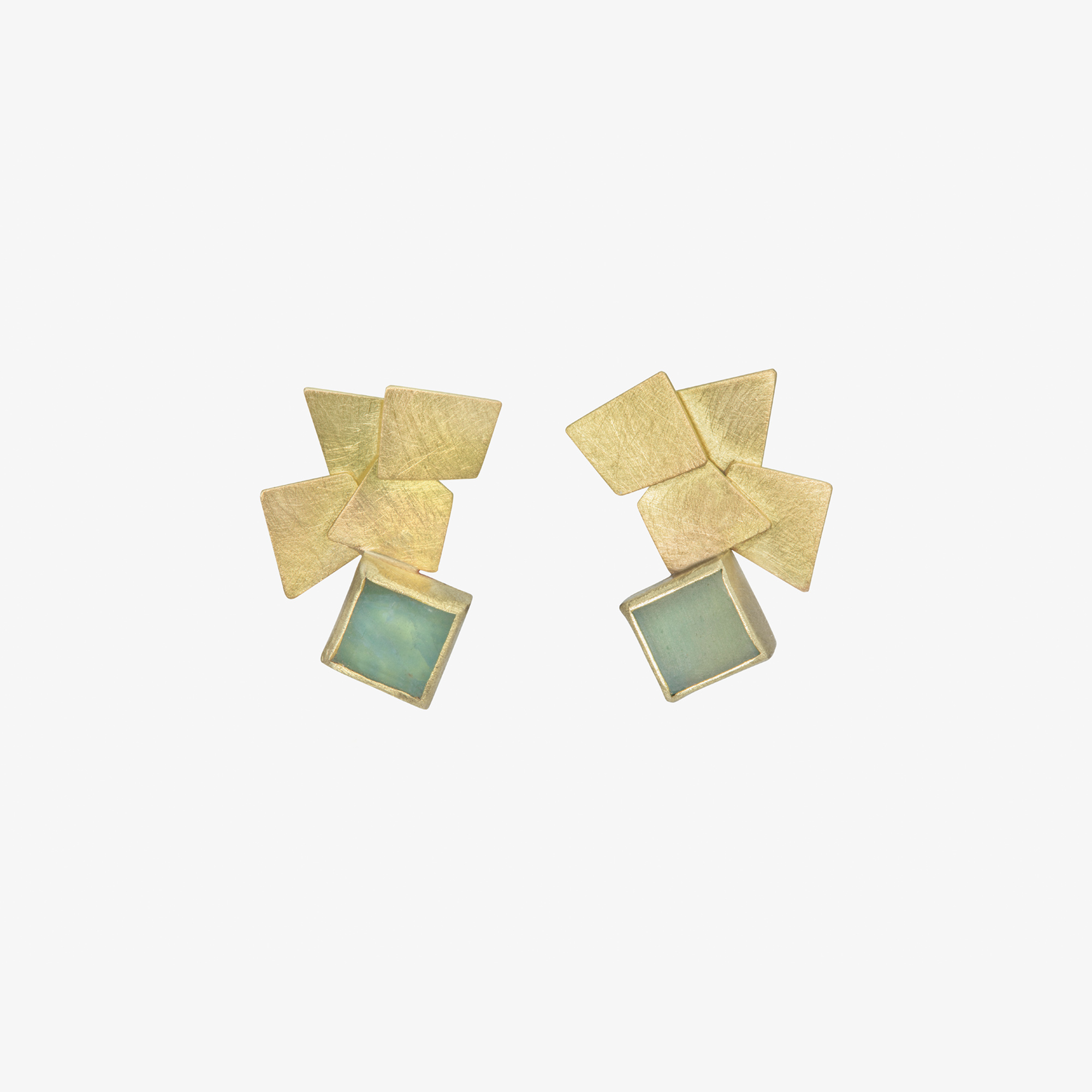 FOUR FRAGMENT AQUA Ear studs